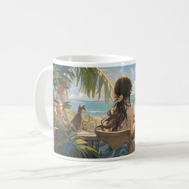 Taza De Café Oficina de animaciones junto al mar