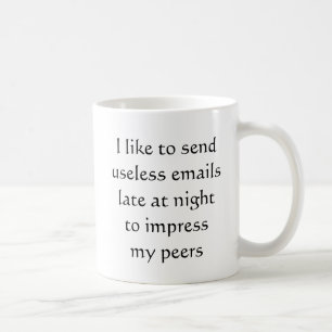 Taza De Café Oficina de trabajo divertida Mis correos electróni