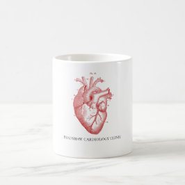 Taza De Café Oficina Médica Anatómica Cardíaca Nombre Café Mug