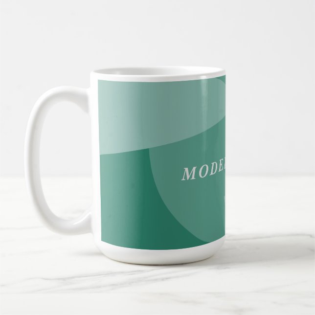Taza De Café Oficina moderna de personalizados geométricos abst (Izquierda)