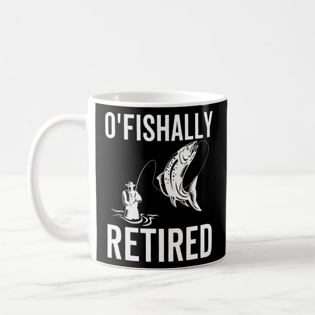 Taza De Café O'Fisher Gracioso Retirado De Pescadores (Izquierda)