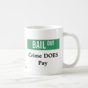 Taza De Café OFREZCA DE GARANTÍA - el crimen paga