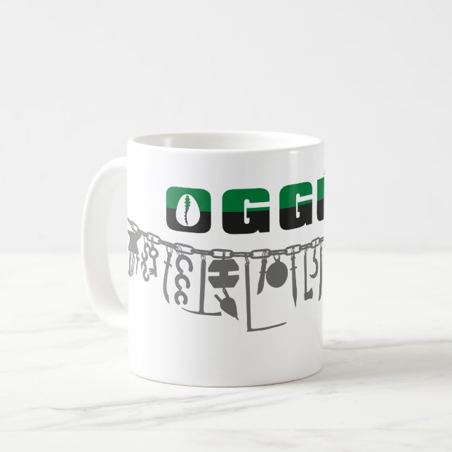 Taza De Café Oggun Achaba (Anverso izquierdo)
