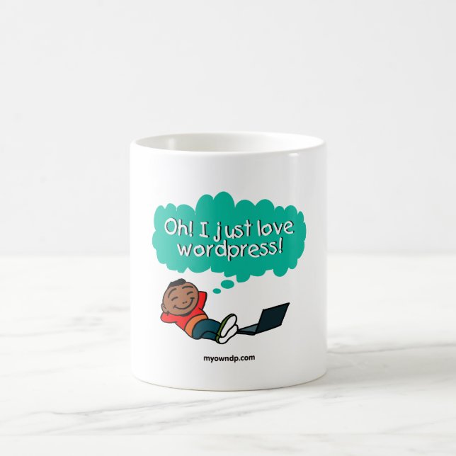 Taza De Café Oh amor Wordpress de i (Centro)
