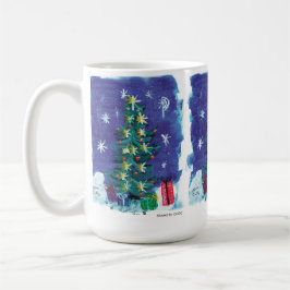 Taza De Café Oh Árbol de Navidad - Arte infantil para CHOC