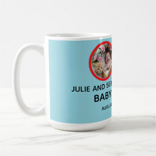 Taza De Café Oh Baby Gato Imagen Regalo Bebé Azul