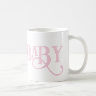 Taza De Café Oh Baby Personalized Pale Pink Moderne Typeface