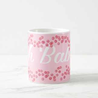 Taza De Café Oh Bebé Género revelar Niña Rosa