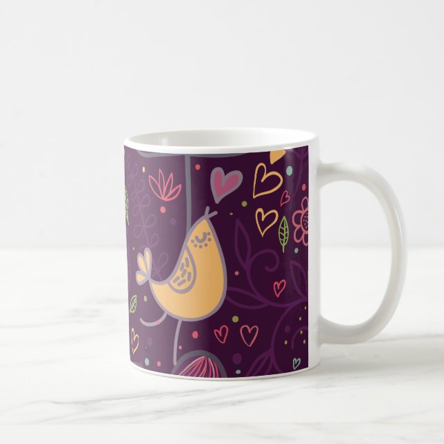 Taza De Café Oh Birdie Amarillo (Derecha)