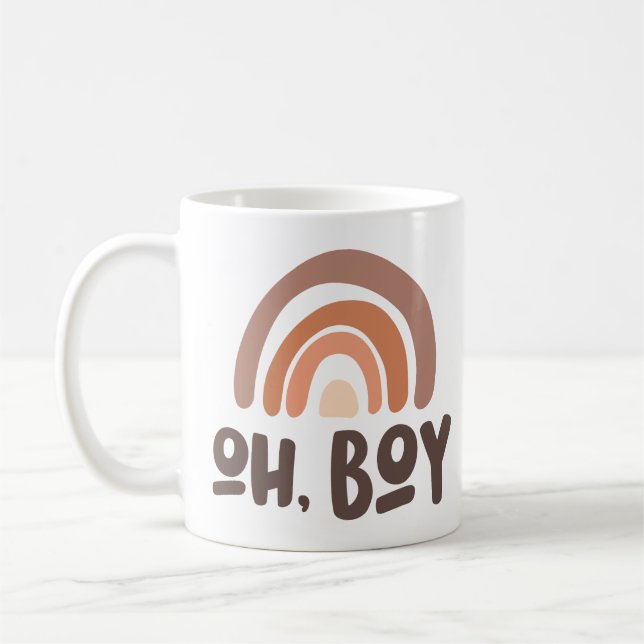 Taza De Café Oh Boy Baby Rainbow (Izquierda)