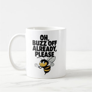Taza De Café Oh, Buzz ya - Funny Bee Pun
