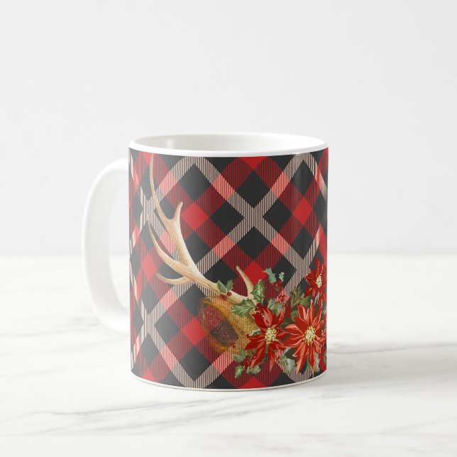 Taza De Café Oh Deer Woodland Antlers (Anverso izquierdo)