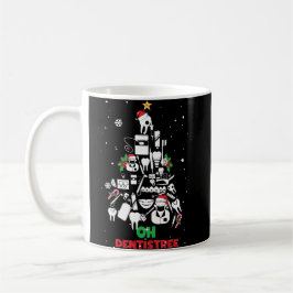 Taza De Café Oh Dentistree Dentist Dental Teeth Árbol de Navida