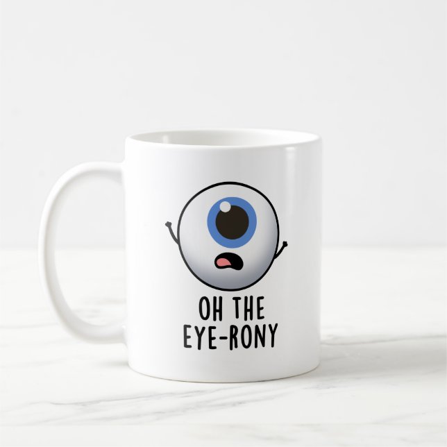 Taza De Café Oh, El Divertido Pun De Ojo (Izquierda)