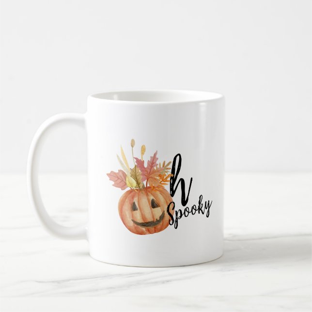 Taza De Café ¡Oh Menudo! Calabaza feliz de Halloween (Izquierda)