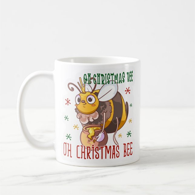 Taza De Café Oh Navidad abeja (Izquierda)