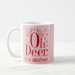 Taza De Café Oh Navidades de venado mug café ilustracion