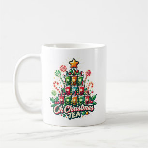 Taza De Café Oh Navidades Tea - Funny Boba Bubble Tea Holiday