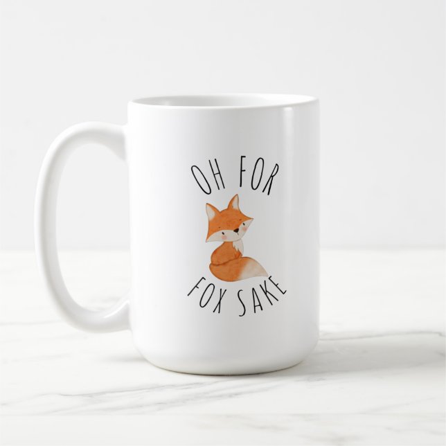 Taza De Café Oh por Fox Sake Coffee Mug (Izquierda)