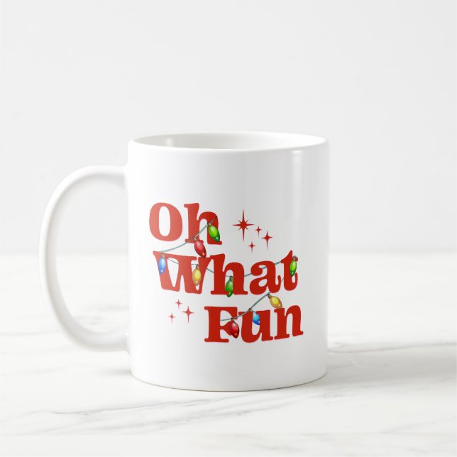 Taza De Café Oh Qué divertida Navidad  (Izquierda)