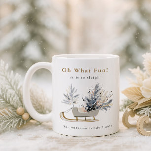 Taza De Café Oh Qué Divertido Navidades de Fotos Florales en In