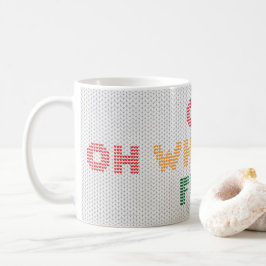 Taza De Café Oh Qué Navidades Divertidos Sweater