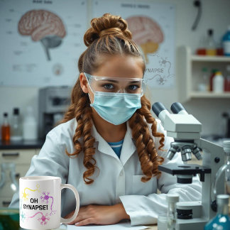 Taza De Café ¡Oh Snap! Curioso profesor de ciencias neuronas de