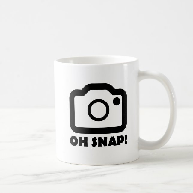 Taza De Café Oh Snap Funny Mug (Derecha)
