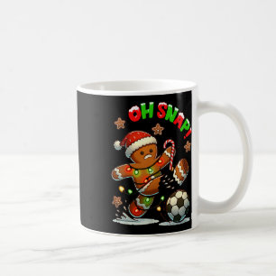 Taza De Café Oh Snap Fútbol Hombre de Jengibre Navidad Feo Xmas