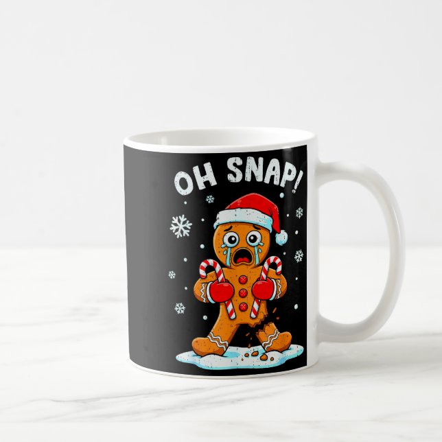 Taza De Café Oh Snap Gingerbread Christmas Xmas Cookie Baking H (Derecha)