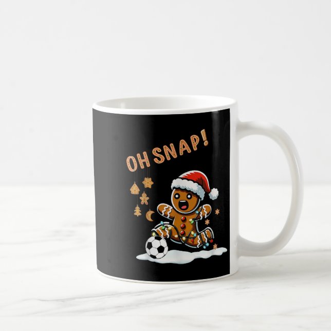 Taza De Café Oh Snap Gingerbread Man Navidades (Derecha)