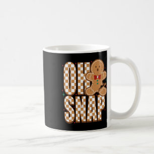Taza De Café Oh Snap Hombre de Jengibre Divertido Navidad Xmas