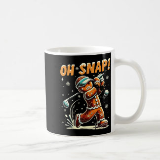 Taza De Café Oh Snap Pan de Jengibre Golfista Golf Navidad Golf