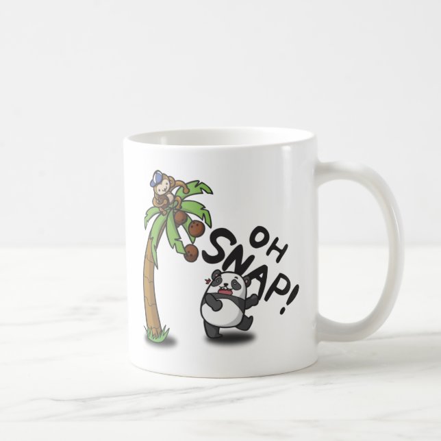 Taza De Café Oh Snap Panda y Mono (Derecha)