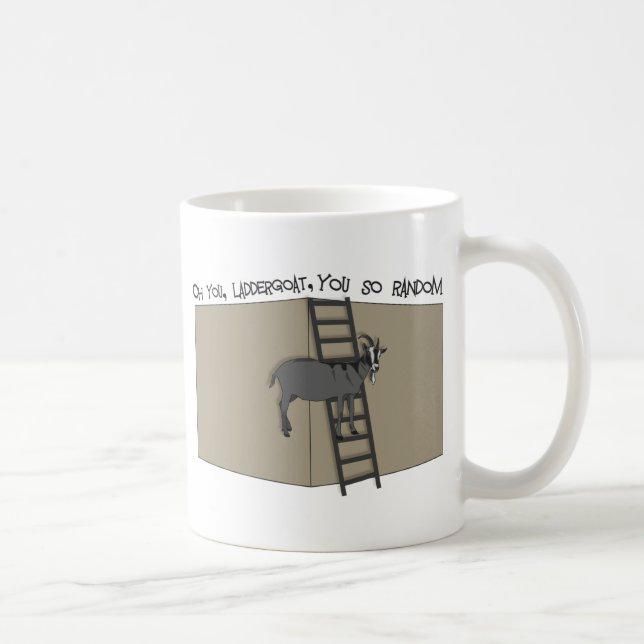 Taza De Café Oh Tú, LadderGoat, eres tan aleatorio (Derecha)