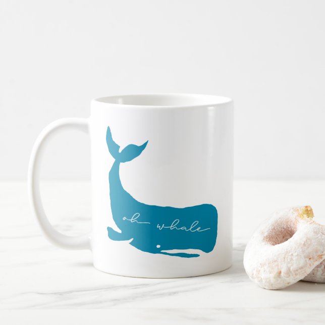 Taza De Café Oh Whale (Con donut)