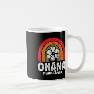 Taza De Café Ohana Significa Familia Hawái Verano Palmeras Play