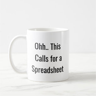 Taza De Café Ohh Esto Requiere una Hoja de Cálculo, Analista Di