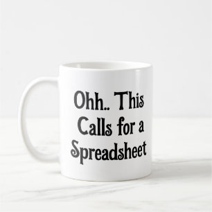 Taza De Café Ohh Esto Requiere una Hoja de Cálculo, Auditor Div