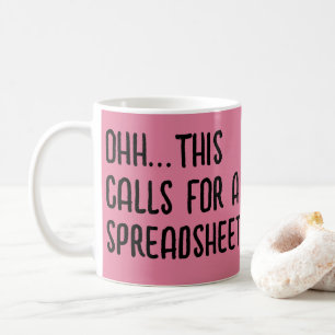 Taza De Café Ohh esto requiere una hoja de cálculo, Contador di
