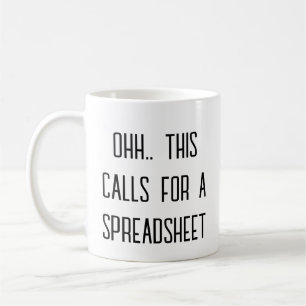 Taza De Café Ohh Esto Requiere una Hoja de Cálculo, Diversión p