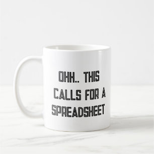 Taza De Café Ohh Esto Requiere una Hoja de Cálculo, Regalo de F