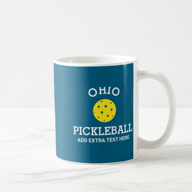 Taza De Café Ohio Ckleball Add Club Partner Name  (Derecha)