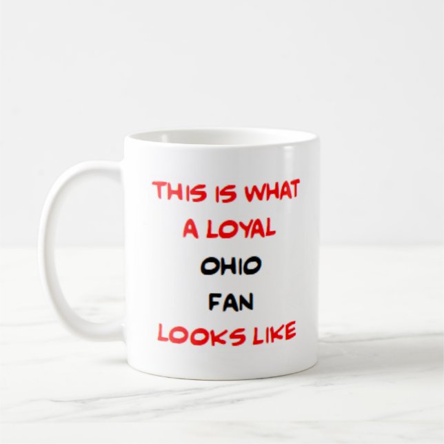 Taza De Café ohio fan, loyal (Izquierda)