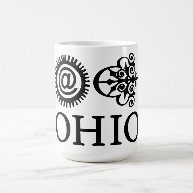 Taza De Café Ohio MuGlyph (Centro)