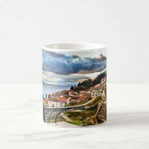 Taza De Café Ohrid, paisaje de Macedonia
