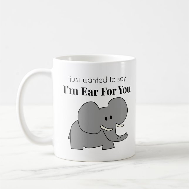 Taza De Café Oído Por Usted Elephant Mug (Izquierda)