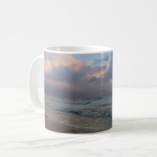 Taza De Café Oír El Café De Ondas Mug (Anverso izquierdo)