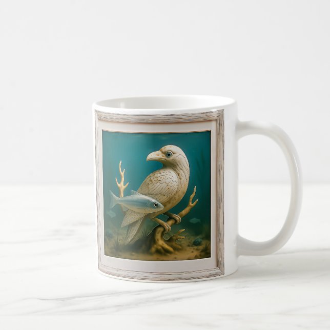 Taza De Café Oiseau blanc statuette (Derecha)