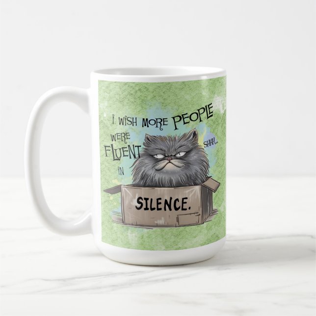 Taza De Café Ojalá más gente tuviera fluidez (Izquierda)